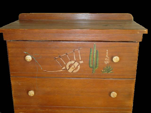 Monterey style dresser - 4 drawer (2)