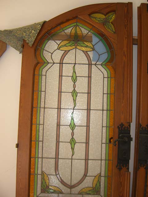 Stained Glass doors & Arch cu