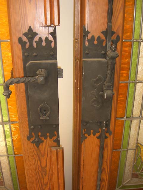 Stained Glass doors & Arch hardware