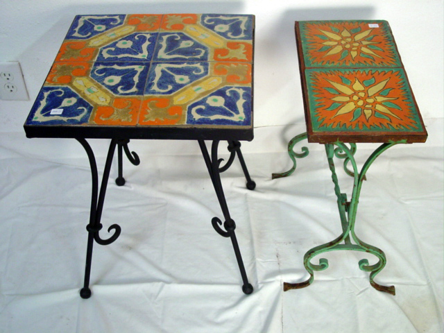 Wr. Iron 4 and 2 tile tables