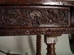 17th c. Spanish Carved Table ca. 1690 cu handle