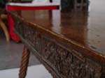 17th c. Spanish Carved Table ca. 1690 cu top