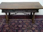 17th c. Spanish Colonial table w. wr. iron above view