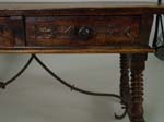 19th c. Spanish colonial 2dr. sofa table cu