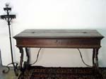 19th. c. Spanish Colonial fold open writing desk front closed