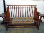 Antique hand carved ranch bench