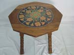 Octagon poppies tile top table