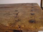 Small primitive hand carved chest top