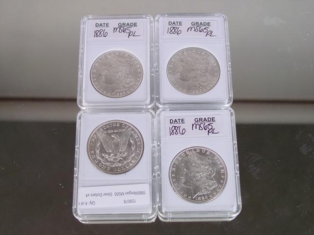 1886 Morgan MS65  Silver Dollars (2)