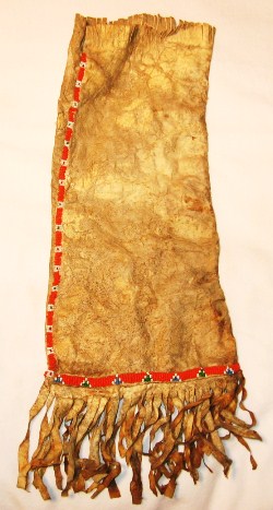 1880's Arapaho beaded pipe bag.