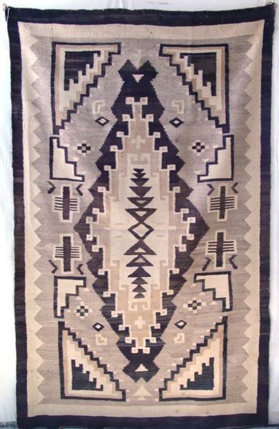 1920's  2 Grey Hills blanket  46x75