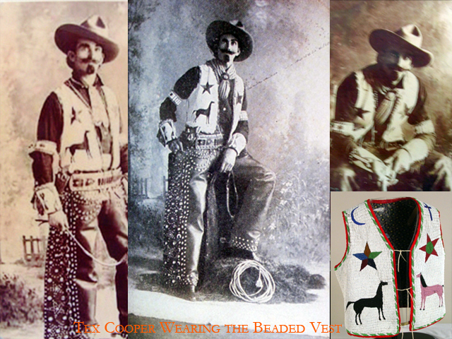 19th-c.-Beaded-Vest - Cooper wearing vest