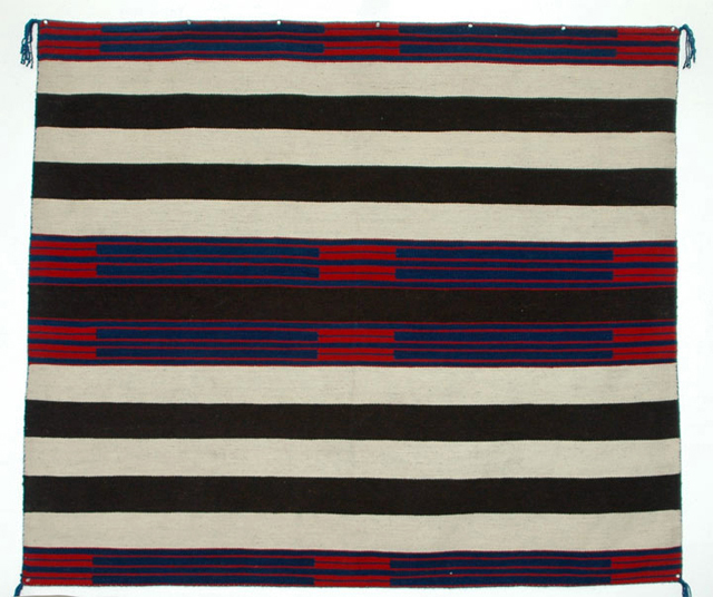 2nd phase Navajo Chief's blanket 60x70 w indigo