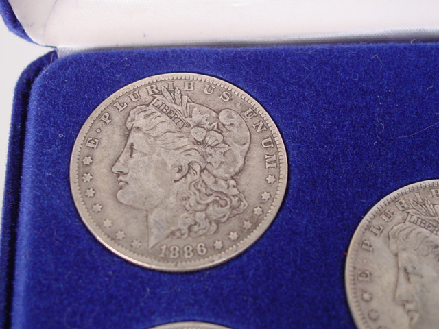 5 pc. Morgan Silver Dollar set