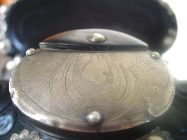 Audey Murphy Silver and Leather Saddle (3)