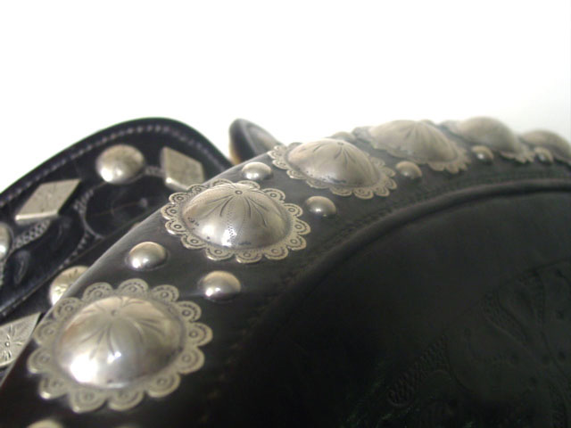 Audey Murphy Silver and Leather Saddle (4)