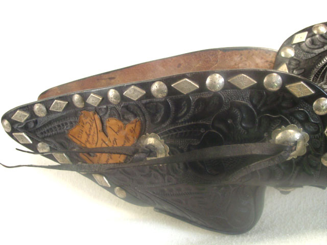 Audey Murphy Silver and Leather Saddle (5)