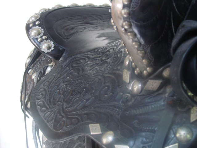 Audey Murphy Silver and Leather Saddle (7)