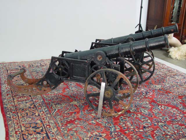 2 Antique Cannons