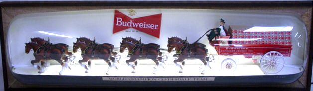 Vintage Budweiser Clydesdale Sign