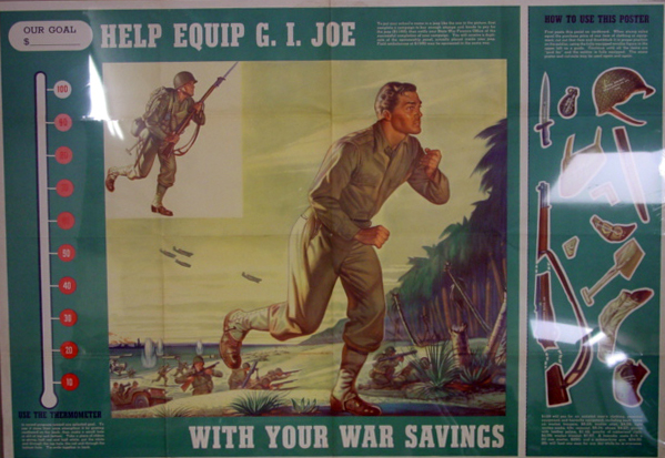World War II 28x40in Help GI Joe with your savings