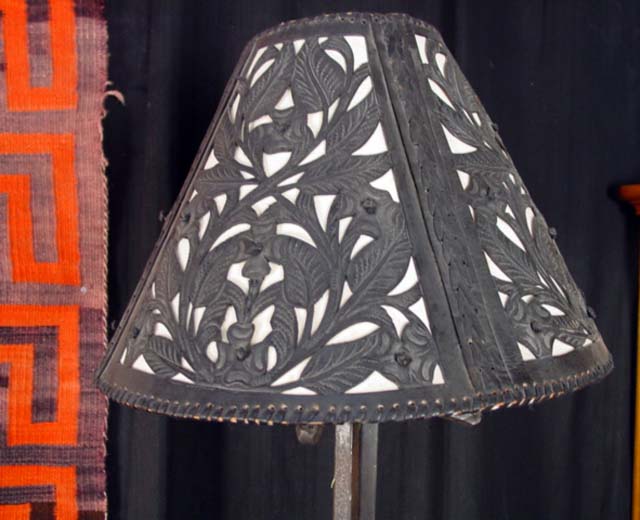 Wrought iron floor lamp shade