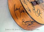 Johnny Cash,June Carter Cash& more signed guitar - June & Johnny