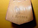 Louis Vuitton Steamer Trunk label