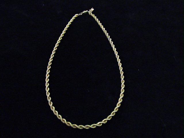 14kt. Gold Rope necklace