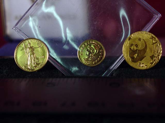 1850 Eureka-American Eagle & Panda Gold coins-3