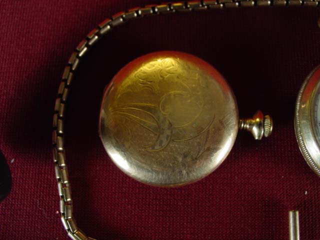 3 Gold filled pocket watches- Waltham case