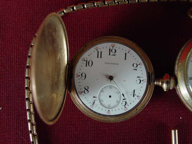 3 Gold filled pocket watches- Waltham