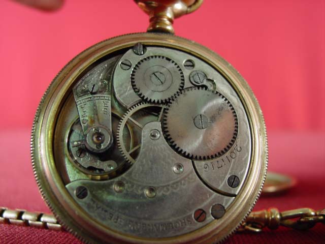 3 Gold filled pocket watches-2 Waltham 1 Shoemaker works