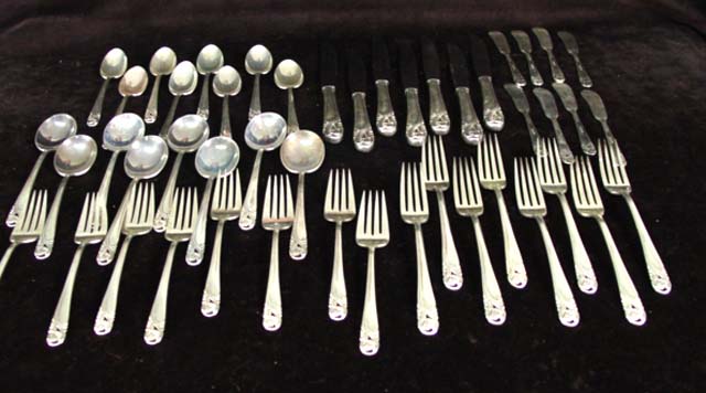 International sterling flatware-47pcs.Spring Glory