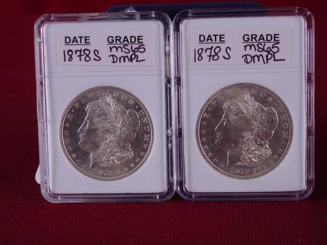 Morgan Silver Dollars 1878 x2