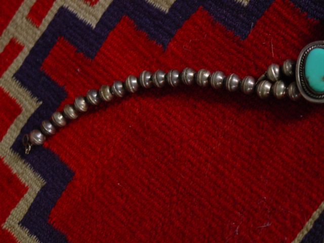 Squash blossom turquoise necklace cu 2