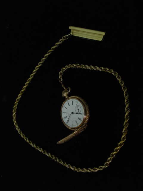 Waltham F.F. pocket watch with fob