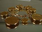 18kt 8 Gold Coin Bracelet (2)