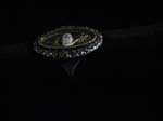 French 'A'Toi' oval diamond ring enamel