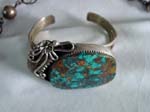 Silver & Turquoise Bracelet, Pin and Necklace-Zuni (3)