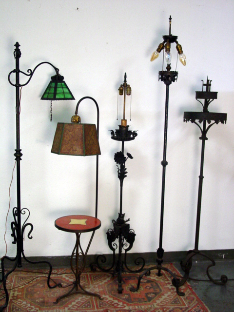 Wrought Iron floor lamps and torchere