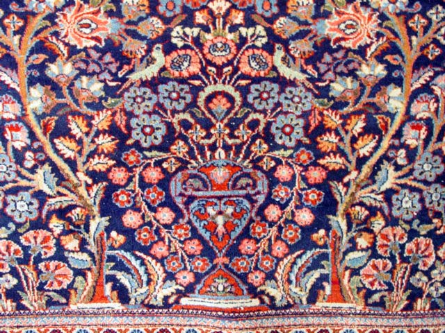 Kashan prayer Rug cu