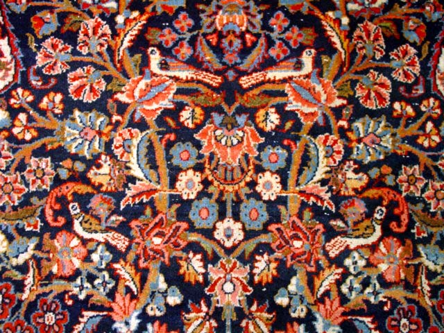 Kashan prayer Rug cu2